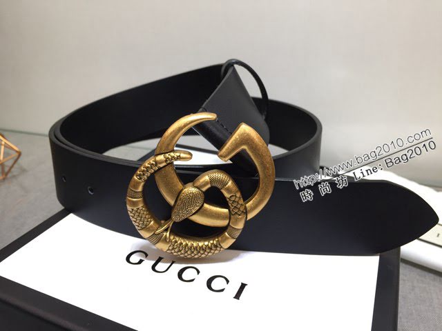 Gucci男士皮帶 古奇高端定制皮料腰帶  jjp1048